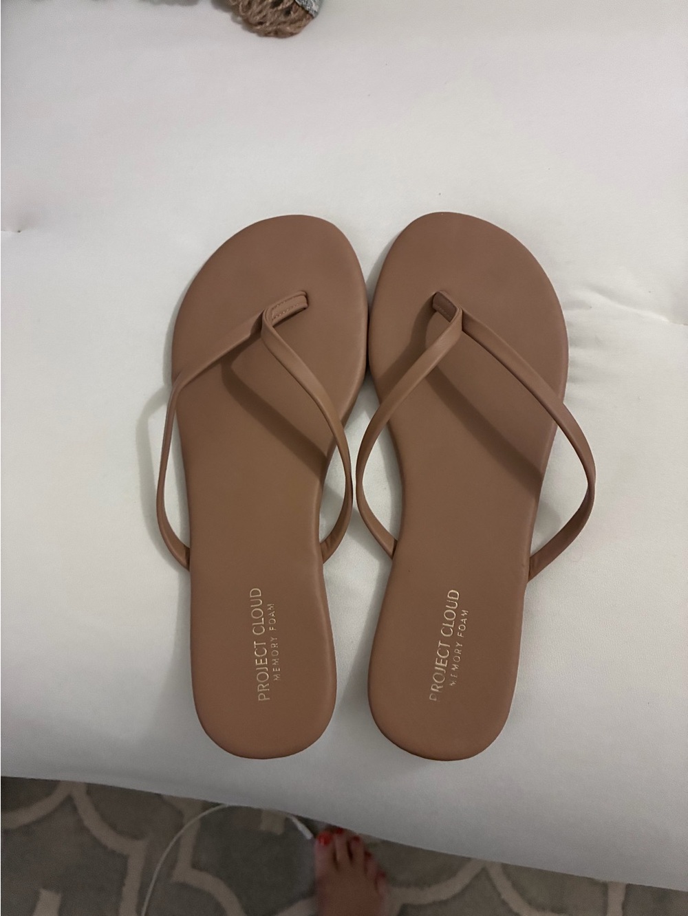 Project Cloud Women's Neutral Brown Slim-Strap Sandals